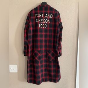 Zara plaid shirt jacket size S